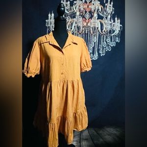 cotton/polyester dress, worn once